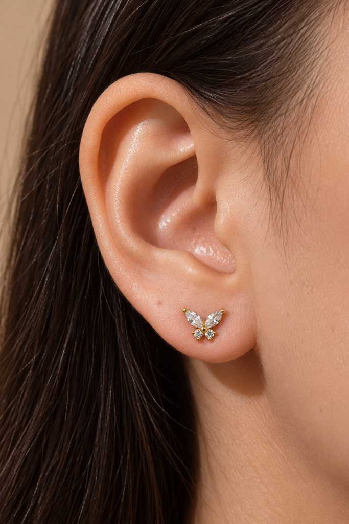 Marquise Butterfly Studs