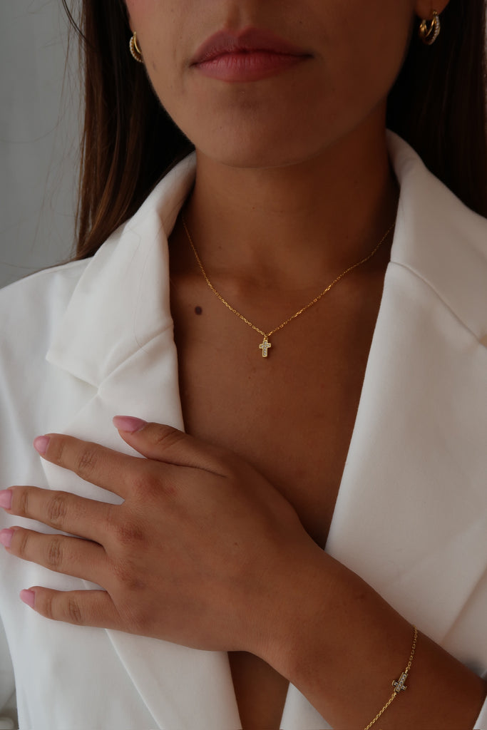 Tiny Cross Necklace