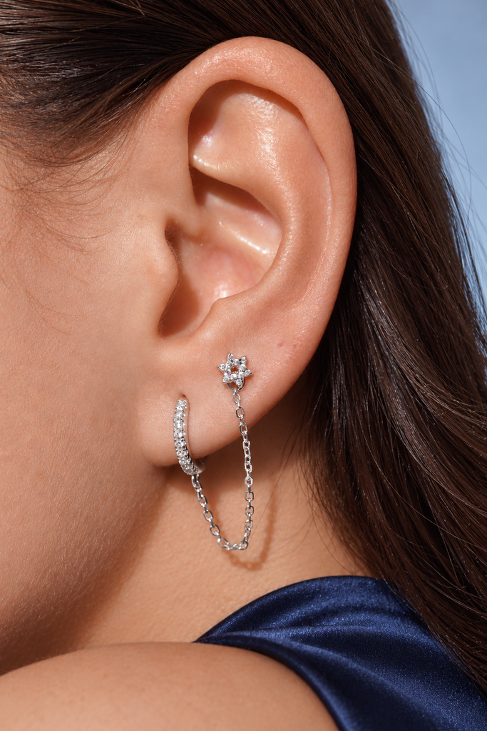 Magen Stud Hoops Mini