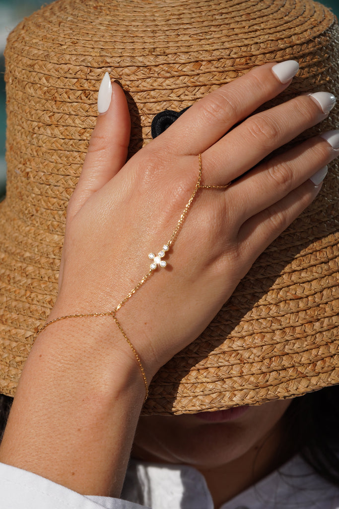 Celestial Cross Hand Chain