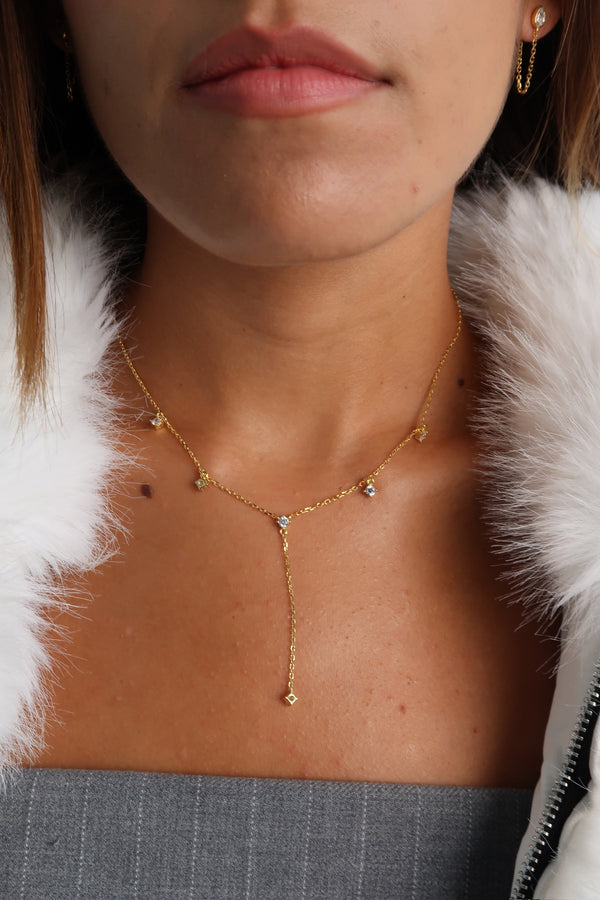 Aura Lariat Necklace