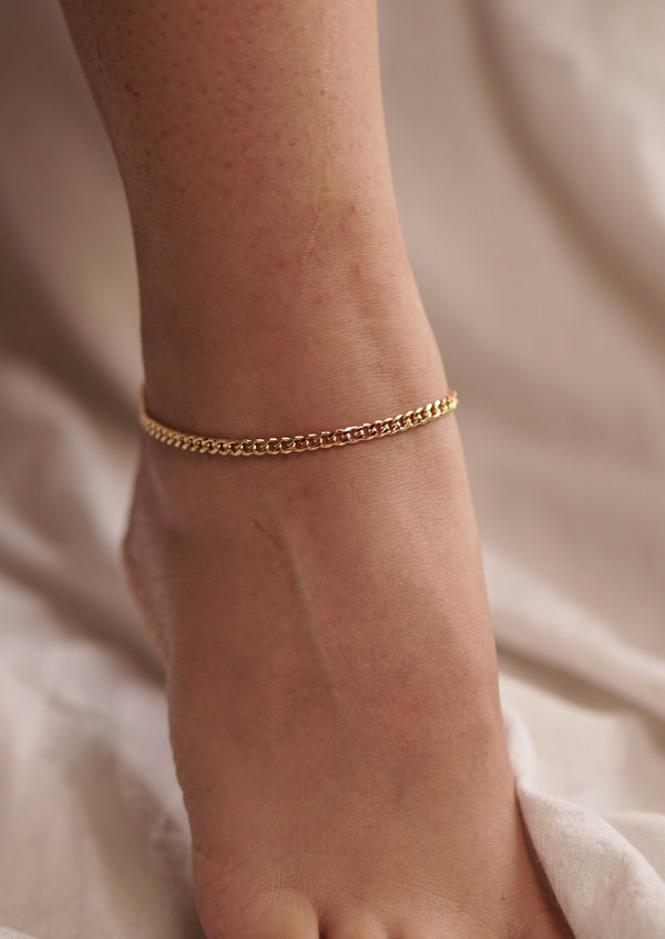 Grande Cuban Link Anklet