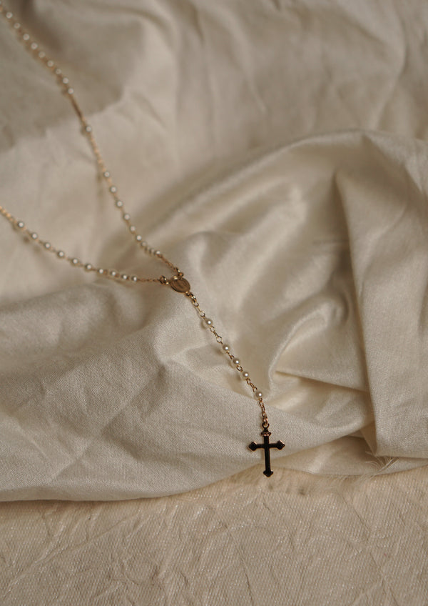 Pearl Rosary Necklace