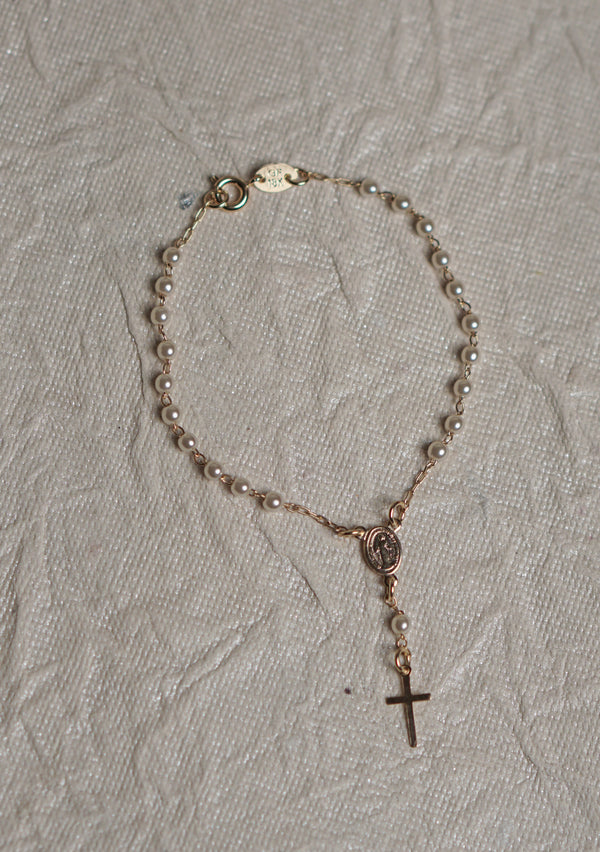 Pearl Rosary Bracelet