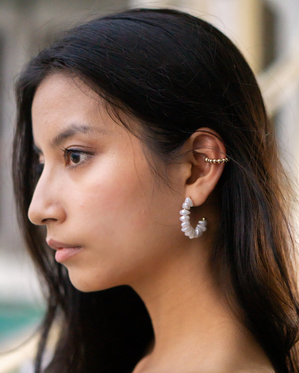 Gold Bead Ear Cuff