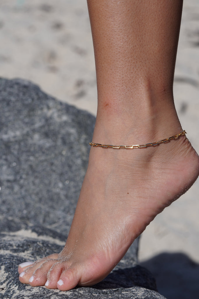 Grande Paperclip Anklet