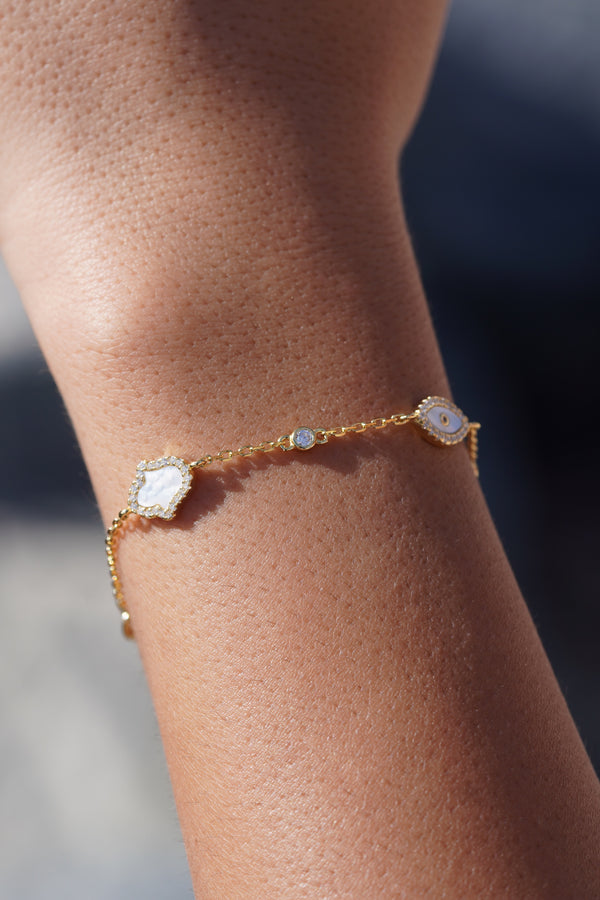 Evil Eye With Hamsa Bracelet