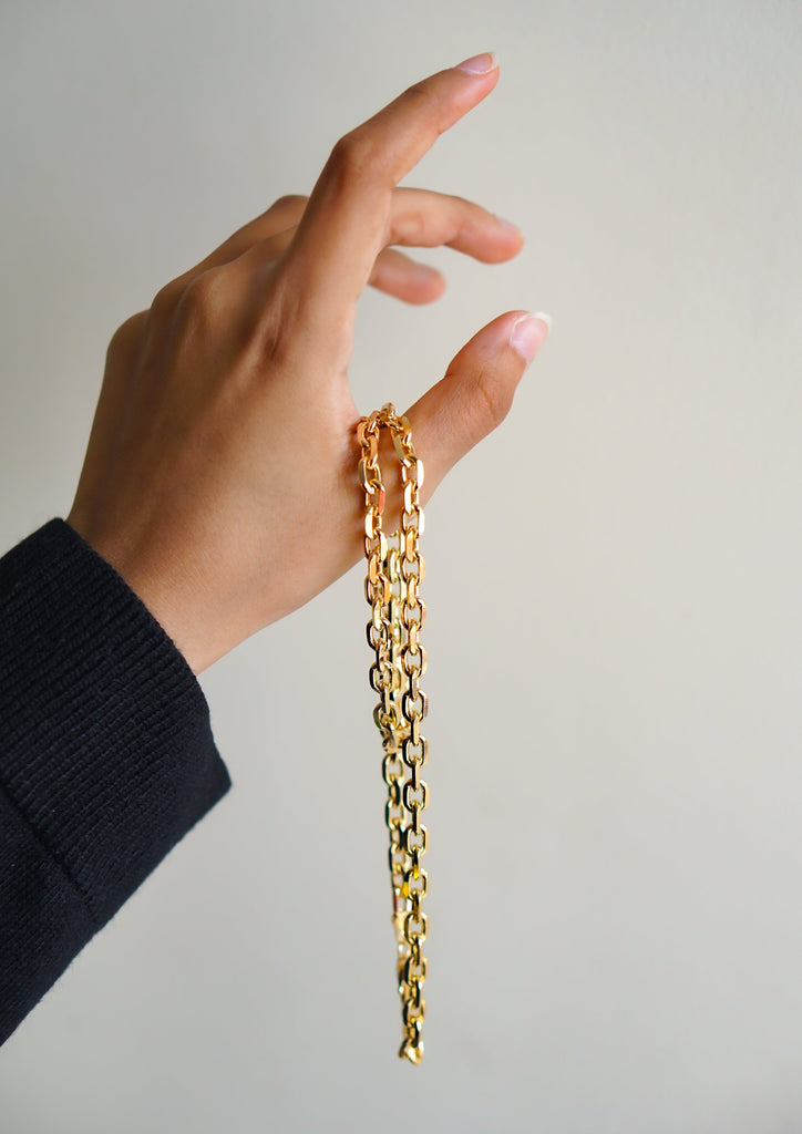 Bold & Gold Paperclip Necklace