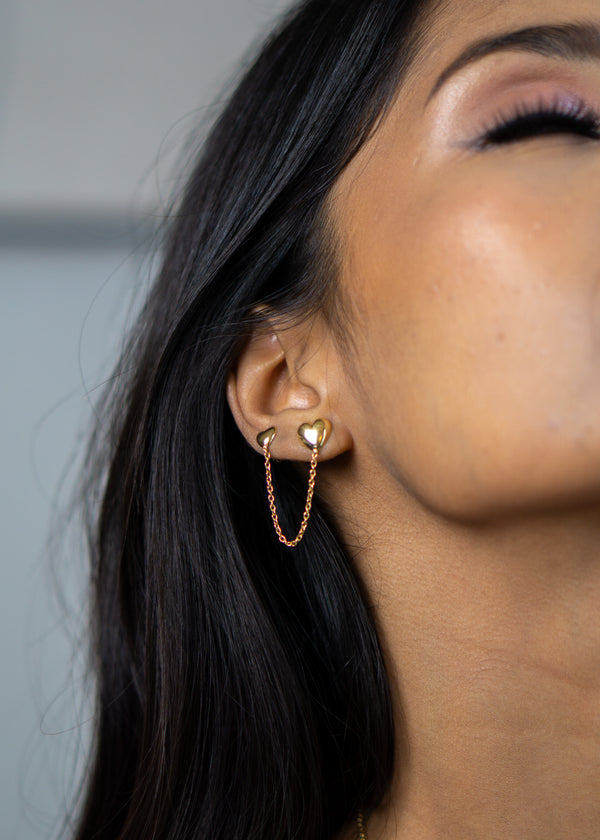 In Love Double Piercing Studs