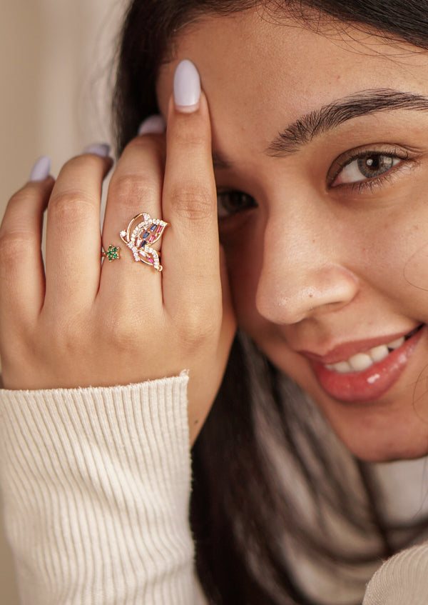 Fluttering Butterfly Ring