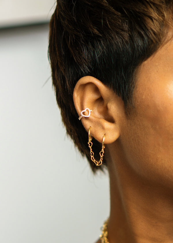 In Love double piercing