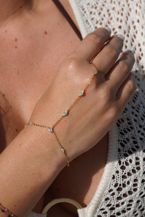 Evil Eye Hand Chain